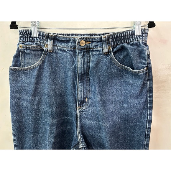 VINTAGE LL Bean Jeans Women 12 Blue Double L Mom Relaxed Fit Denim 90s Preppy‎ - Picture 2 of 12
